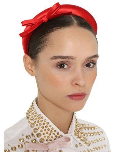 prada red satin headband|prada headbands women.